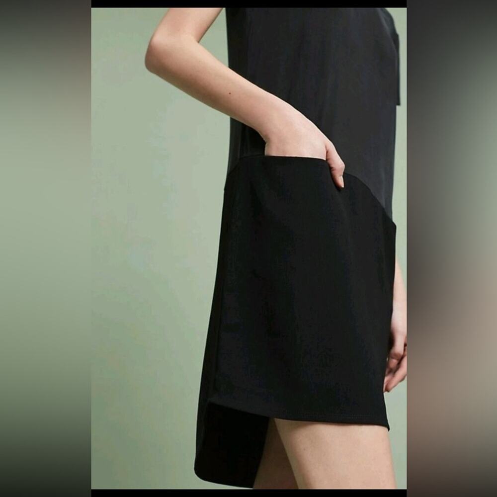 Anthropology Dolan Left Coast Loren Shift Dress With Pockets Blck Size Small - Picture 4 of 10